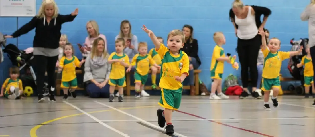 Join BabyBallers – fun football and sports classes for children aged 16 months to 5 years across the UK