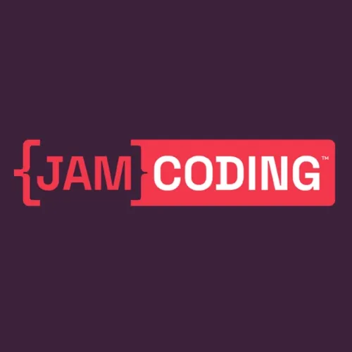 Official Jam Coding Franchise logo in red and white branding